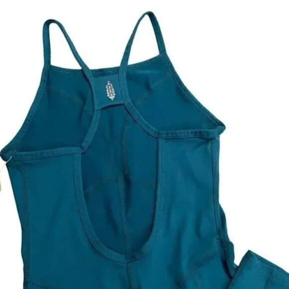 Free People Movement Ashford Side to Side Jumpsuit Blue Peacock Size XS - Picture 7 of 7